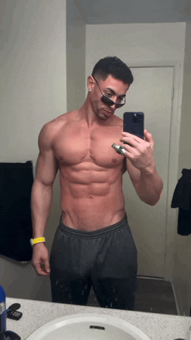 ih1992 shirtless man pec bouncing GIF