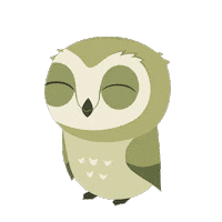 Happy Owl Sticker by Puffin Rock