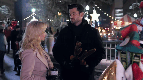 elvis presley reindeer GIF by Hallmark Channel