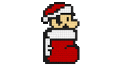 Santa Clause Christmas Sticker by OpticalArtInc.