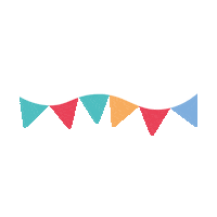 brisstyle party celebrate birthday flags Sticker
