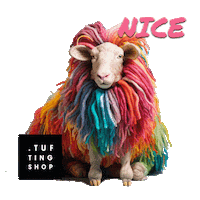 tuftingshop rainbow wool tufting tuft Sticker