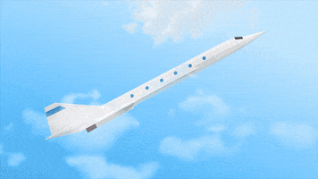 studioflox sky rocket supersonic concorde GIF
