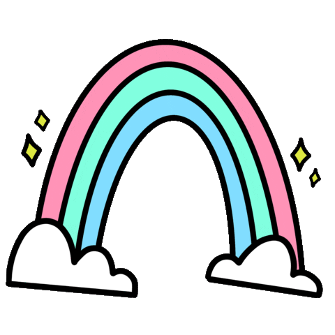 vibestickies giphyupload rainbow stickers good vibes Sticker