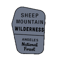 san gabriel mountains Sticker by TRVRSAPPAREL