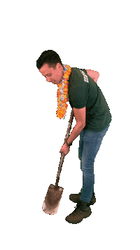 Broosgroenvoorziening vakantie tuin groenvoorziening tuinontwerp Sticker