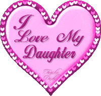 I Love My Daughter Sticker