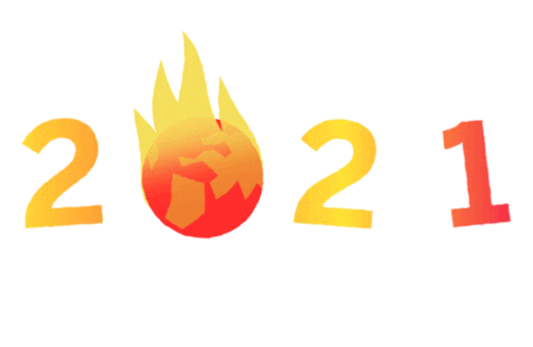 Warning Global Warming Sticker by Andrew Bell