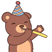 Celebrate Happy Birthday Sticker by BEARISH
