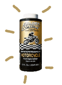 SpectroOils golden premix twostroke oilchange Sticker