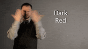 dark red asl GIF by Sign with Robert