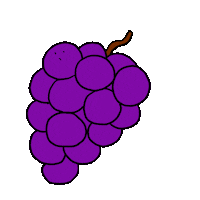 Fruit Grape Sticker by Gunmaunofficial