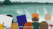 waterfall jimbo kern GIF by South Park 