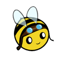 ArthurBicyclette fly bee vol biene Sticker