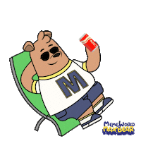 Enjoy The Silence Me Time Sticker by Meme World of Max Bear