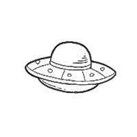 Space Ufo Sticker by PS sharing ideas