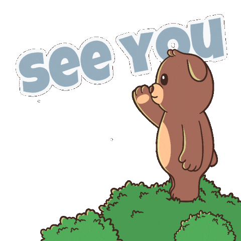 See Ya Goodbye Sticker by BEARISH