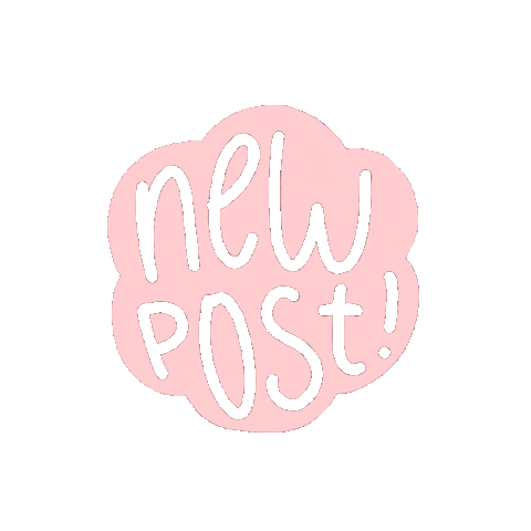 Pink New Post Sticker