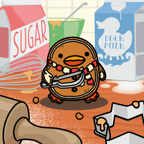 digitalducks giphyupload stabby quacks cartoon duck GIF