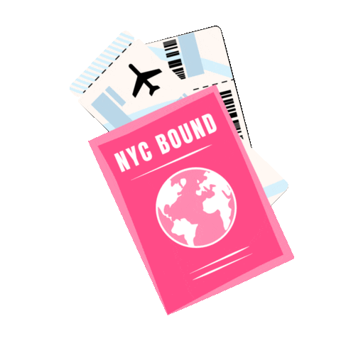 NYMMG giphyupload travel vacation fly Sticker