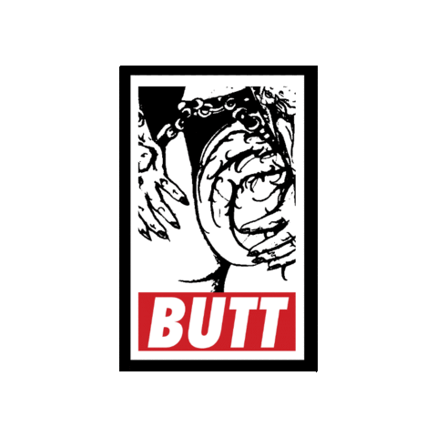 Booty Sticker by BOYISHMIND