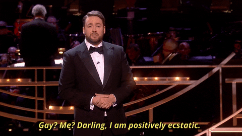 i am positively ecstatic olivier awards 2017 GIF by Official London Theatre