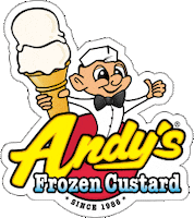 Andysfrozencustard dessert icecream hugh andys Sticker