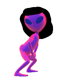 Area 51 Dance Sticker by #sazanimation