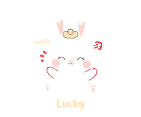 Happy Bunny Sticker by Young Hearts