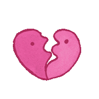 captaincuckoo love heart pink baby Sticker