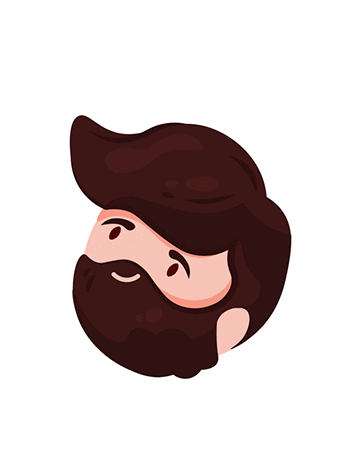 Hair Man Sticker