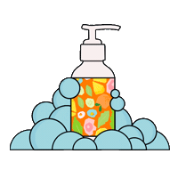 Bubbles Cleanser Sticker by Luma & Leaf