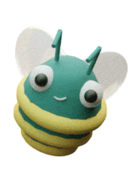 Vegan Bee Sticker by Greenweez