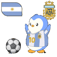 Vamos Argentina World Cup Sticker by Pudgy Penguins