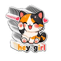 Good Morning Cat Sticker