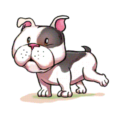 Bull Dog Love Sticker by UpStudiosWorld