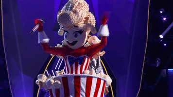 Blows Kisses Popcorn GIF by The Masked Singer