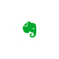 EvernoteOfficial green elephant evernote evernotecom Sticker