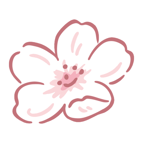 Happy Flower Sticker by daiso_designlab