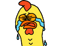 Chicken Gaga Sticker