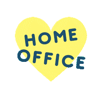 Work From Home Heart Sticker by CLANEO