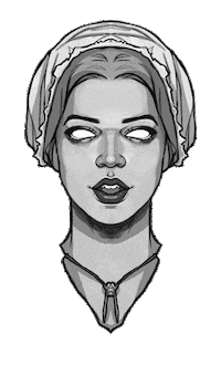 Black And White Art Sticker