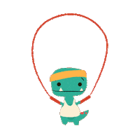 Exercise Jumprope Sticker by Jay Fleck