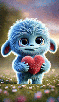 TheMonsterLibrary love heart kawaii adorable GIF