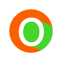 Orange Abc Sticker