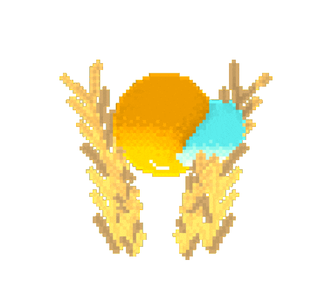 Pixel Water Sticker by pirate sheep