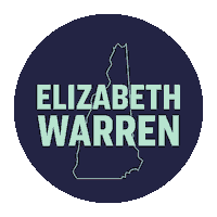 Voting New Hampshire Sticker by Elizabeth Warren