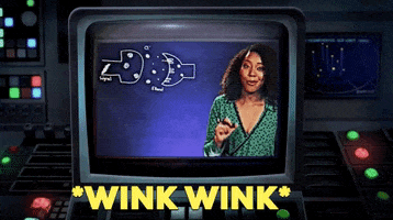 becausescience wink nerdist wink wink because science GIF