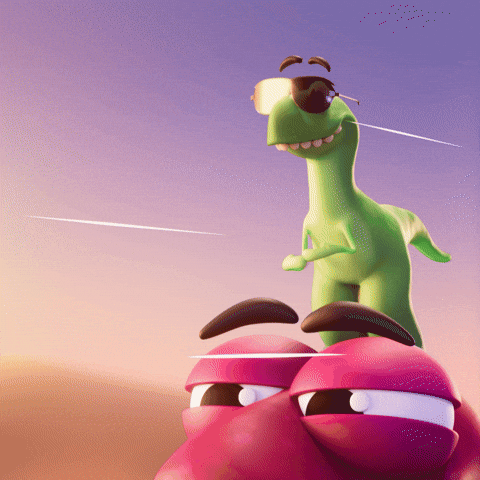 Good Vibes Dancing GIF by Claynosaurz