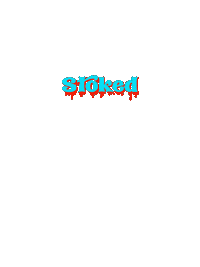 oliviabratch retro vintage aesthetic stoked Sticker